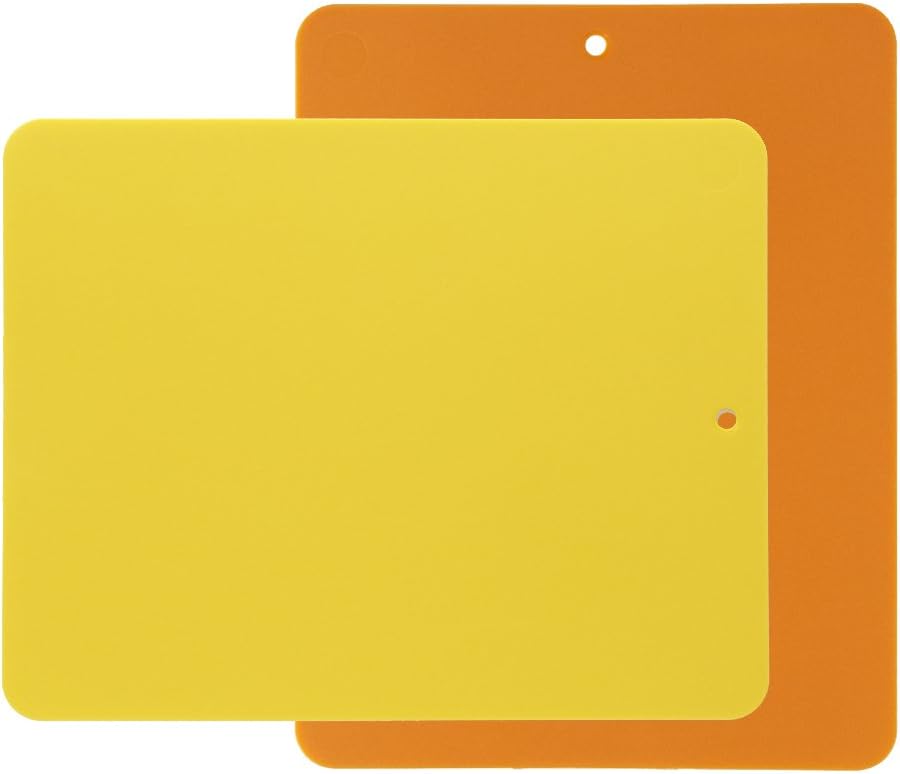 Flexible Cutting Board 2-Pack - Lays Flat for Secure Work Surface - Extra-Thick for Durability - BPA-Free and Food-Safe - 14.5 x 11.5”, Lime/Pink