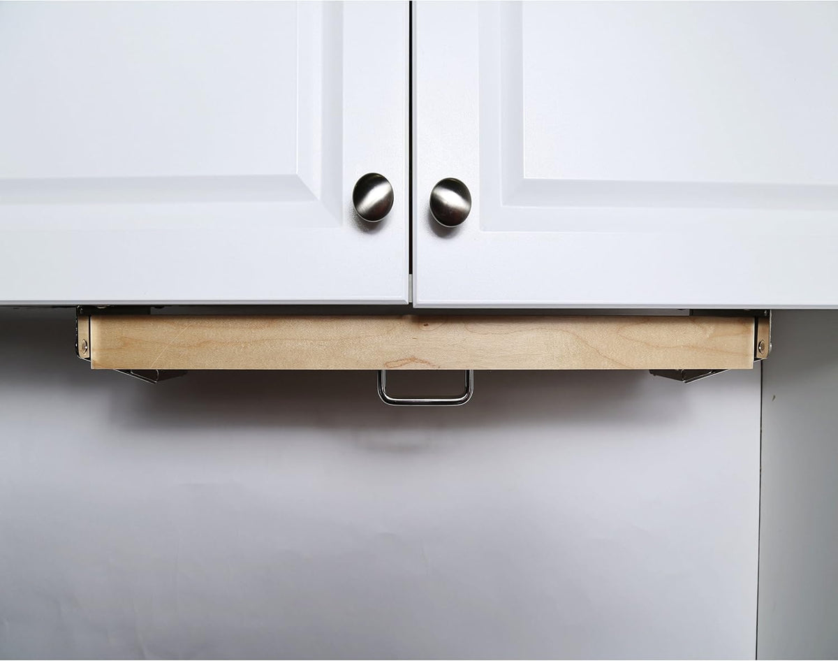 Modern Rustic Natural Wood Under Cabinet Steak & Paring Knife Block