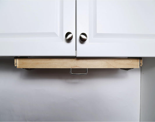 Modern Rustic Natural Wood Under Cabinet Steak & Paring Knife Block