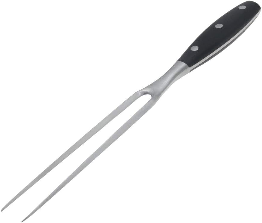 Carving Knife and Fork Set - with 8" Carving Knife &8" Straight Metal Fork Triple-Rivet German Steel Forged Kitchen Carving Set, Professional Meat Carving Knife Gourmet BBQ Tool Set