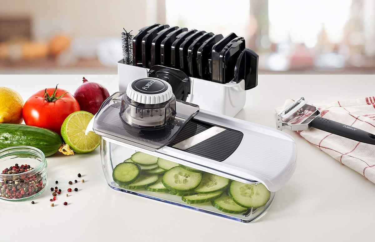 Pro Mandoline Vegetable Slicer, 6-in-1 Kitchen Prep Tool