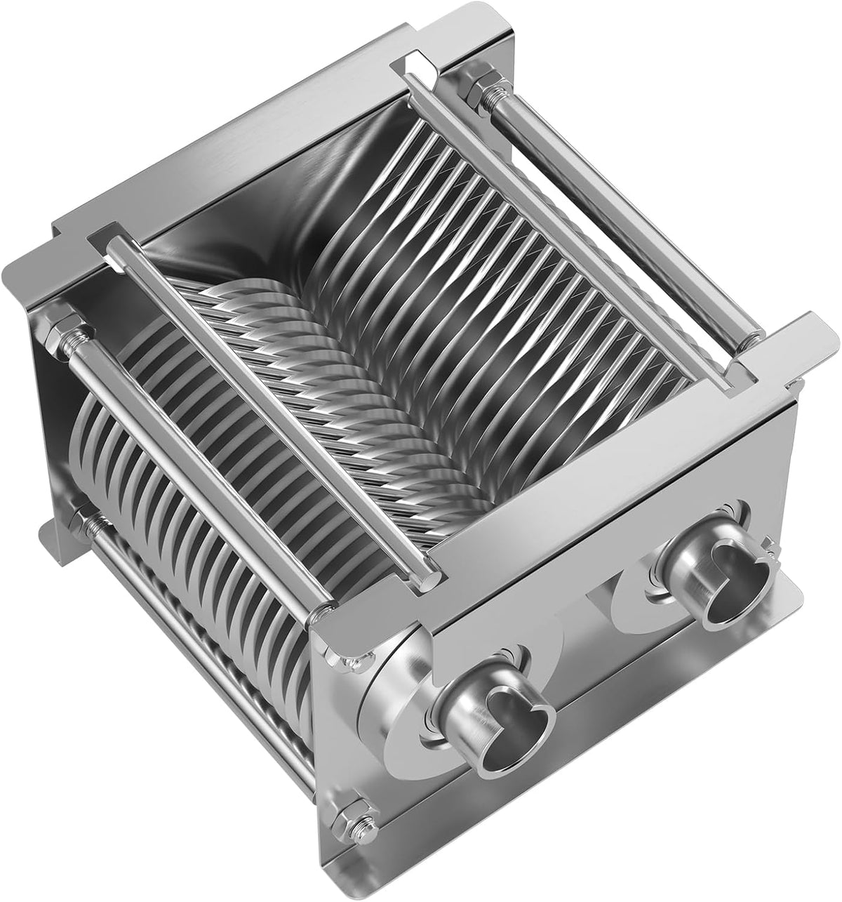 850W Meat Slicer, Commercial Meat Cutting Machine, Stainless Steel, 5 mm Thickness, Detachable Blades, Electric Food Slicer for Home Kitchen Restaurant Supermarket