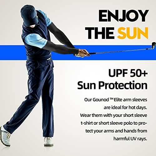 Sun Protection Cooling Arm Sleeves with Thumb Holes - Gardening Outdoors Sports Workouts Sunscreen Arm Sleeves