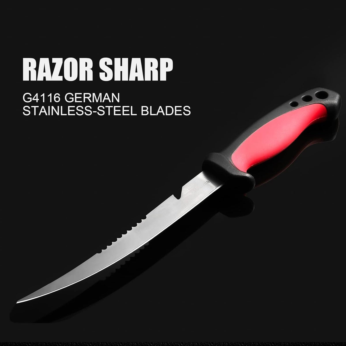 2 pcs Fishing Fillet Knife Set Stainless Steel 6.5 Inch Pro Fish Knife for Filleting, Fishing Gear, Fishing Tool Set, Fishing Sccessories Gifts for Men
