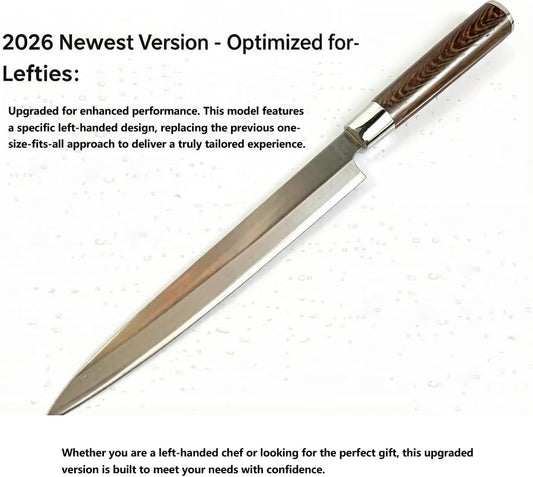Japanese Sushi Sashimi Knife for Left Handed German steel (270mm)