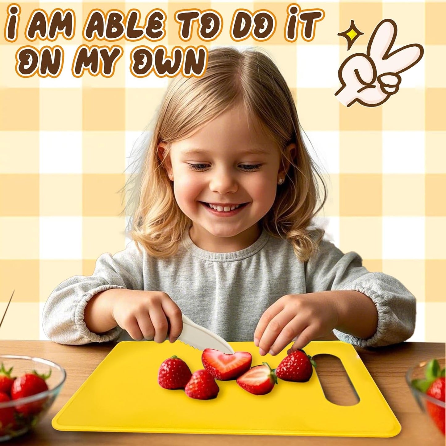 27 Pcs Montessori Kitchen Tools for Toddlers, Kids Knives for Real Cooking Safe Knife Set Include Toddler Cutting Boards Sandwich Cutters Peeler for Birthday Tools for Age 2-10 Year Old Girl Boy