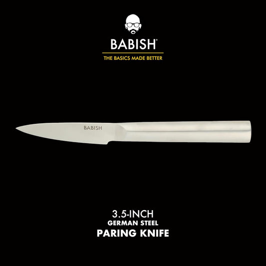 1.4116 German Stainless Steel Paring Knife – 3.5-Inch Precision Kitchen Knife for Peeling, Trimming & Prep Work, Full-Tang Blade