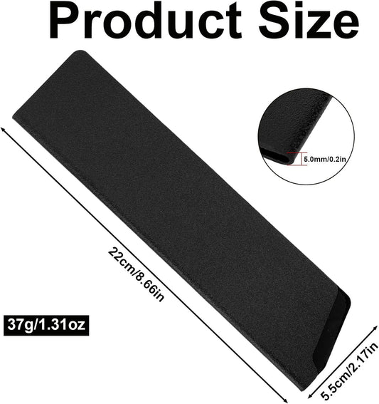 8 Inch Knife Sheath, Black ABS Chef Knife Cover with Felt Lining Universal Protector for 6-8 Inch Kitchen Knives Secure Storage Travel Blade Sleeves Roll Holster Accessories Part Replacement