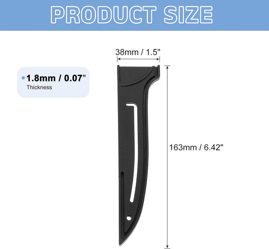 2 Pack PP Safety Knife Cover Sleeves, Blade Edge Guards Protector, Universal Knife Sheath for 6" Boning Knife, Black