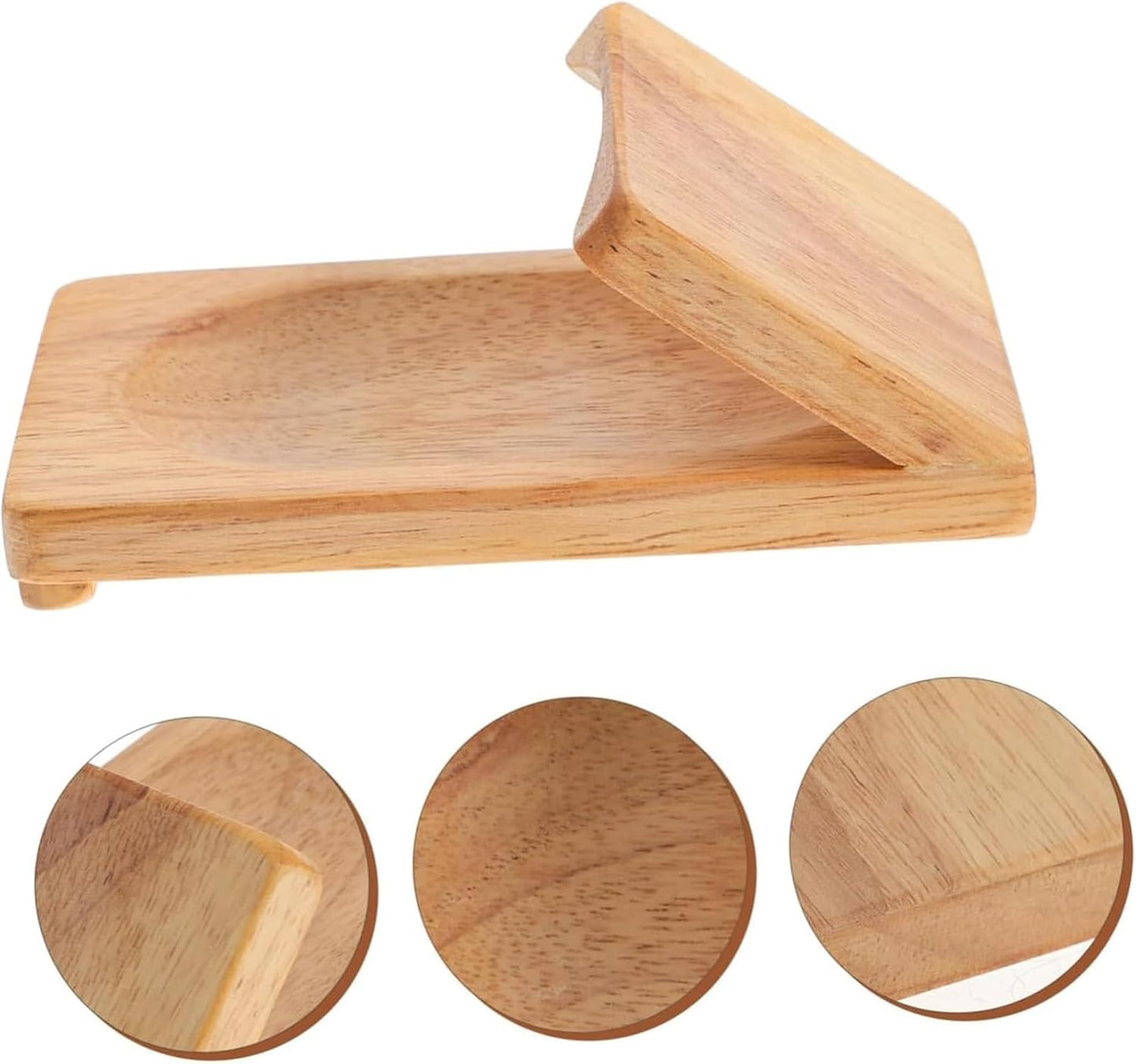 Oyster Shucker Set - Professional Stainless Steel Oyster Shucking Kit with Wooden Holder, Safe Shell Opener Tool for Kitchen, Seafood Restaurant, Home Use
