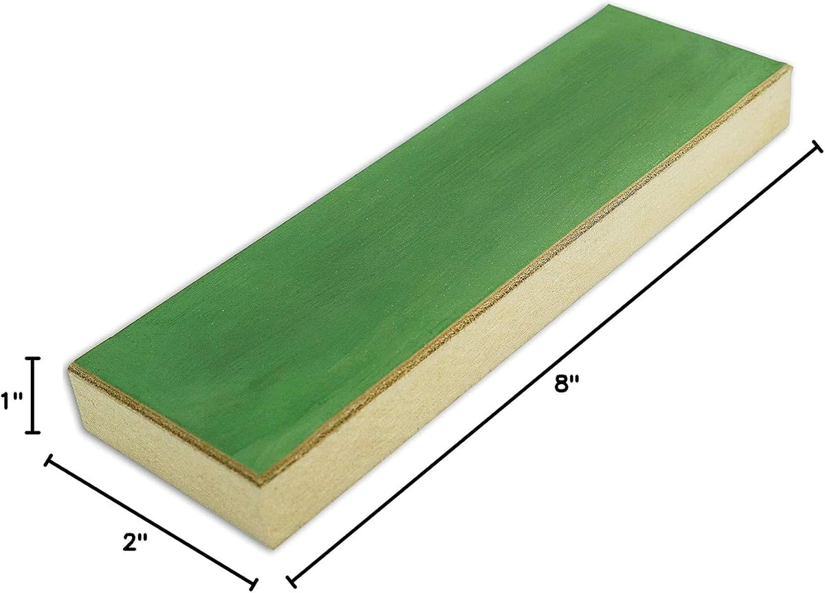 Strop Strop Block, Leather Sharpening Strop, 8 long"