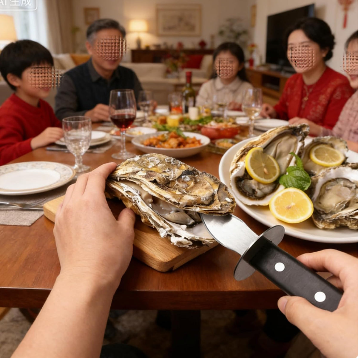 Oyster Shucking Kit Stainless Steel Seafood Tool