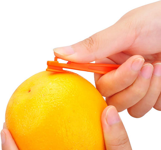 5Pcs Plastic Orange Peeler Remover Multifunctional Easy Open Fast Peeling Knife Citrus Lemon Cutter Fruit Opener Tools