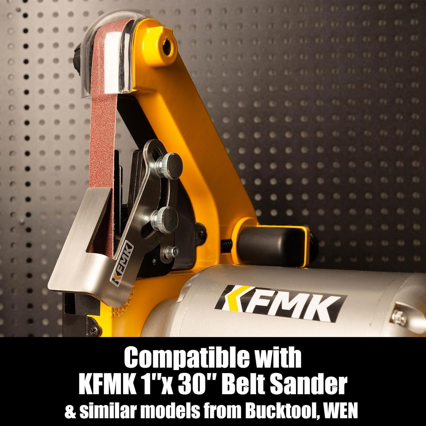 Knife Sharpening Angle Guide for 1 x 30 inch Belt sander, Edge Leading & Trailing, 10-45 Degree Angle Guide, KSAG1