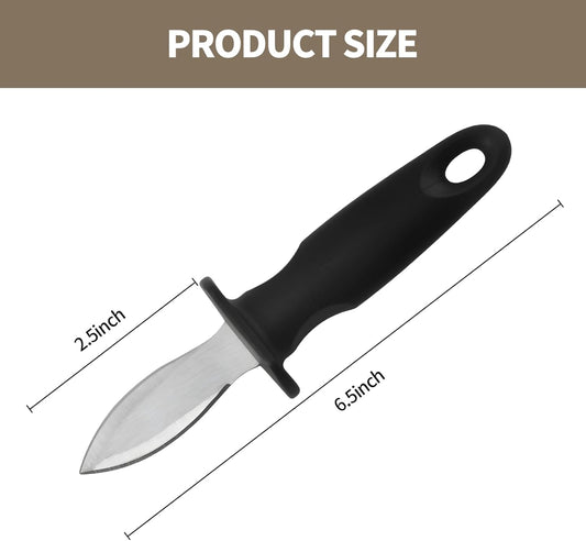 Oyster Knife Shucker Oyster Shucking Tool Perfect for Opening Clams, Mussels, Scallops, Shellfish Ideal for Home Kitchens, Raw Bars & Chefs(1 Pack)