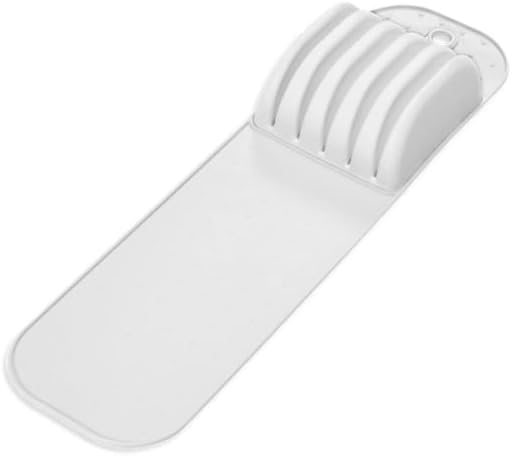 Classic In Drawer Knife Drawer Organizer, 5 Knives | non slip feet, rounded corners, secure blade slots, countertop block alternative, woman owned