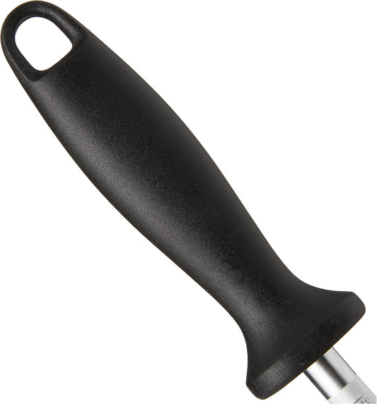 1001785 Oval Sharpening Steel, 26 cm,Black, Silver