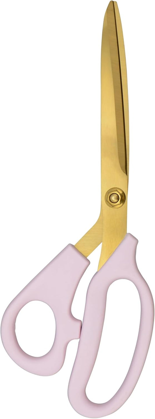 All-Purpose Kitchen Shears, Pink with Gold Blades - Durable Kitchen Shears with Precision-Ground Blades for Easy Cutting and Meal Prep - 9-Inch