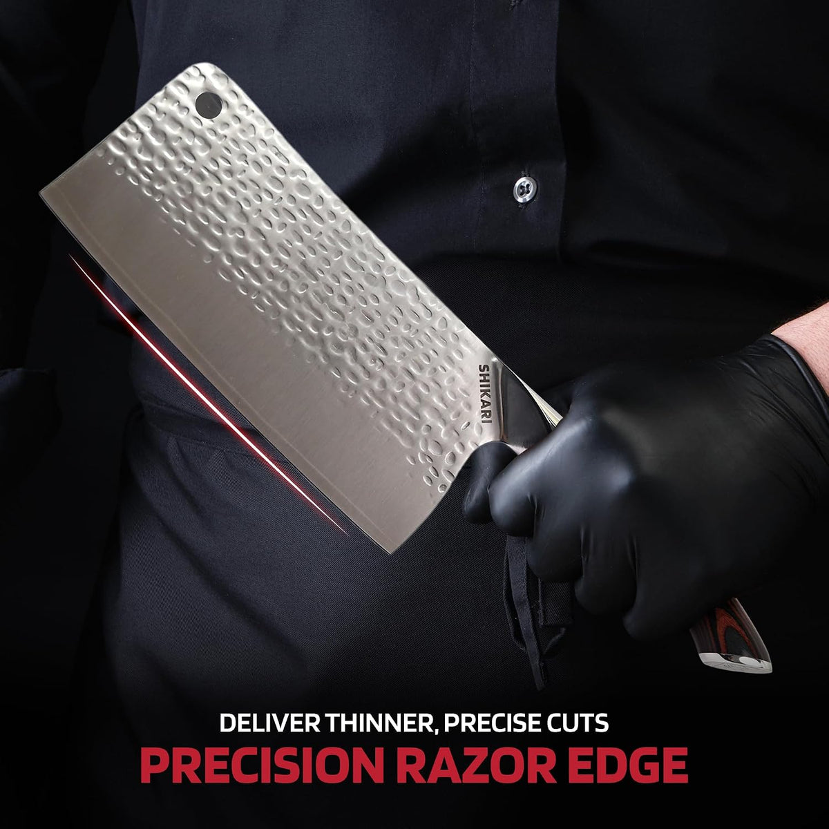 Cleaver Knife 7 inch – Full Tang Damascus VG10 Meat Cleaver with Pakkawood Handle, Super Sharp 15° Edge Butcher Knife for Meat Cutting, Chinese Cleavers for Kitchen or BBQ