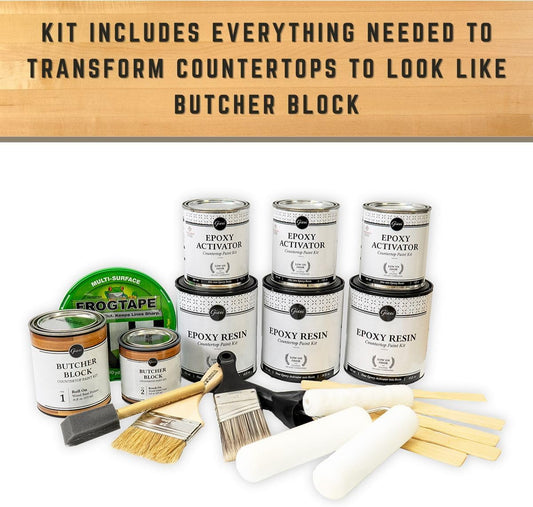 Giani Butcher Block Easy Epoxy Countertop Paint Kit