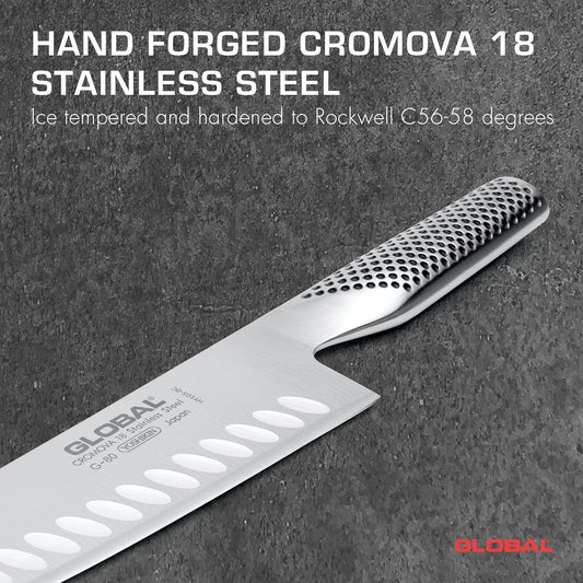 Global 7" Hollow Ground Santoku Knife G 80