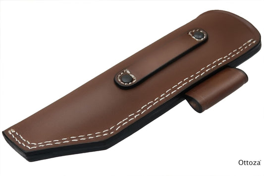 TOP GRAIN Leather Knife Sheaths for Fixed Blade Knives, Leather Knife Sheath for Belt, Leather Knife Holster Belt Knife Holder, Vertical Knife Sheath for Belt No:206