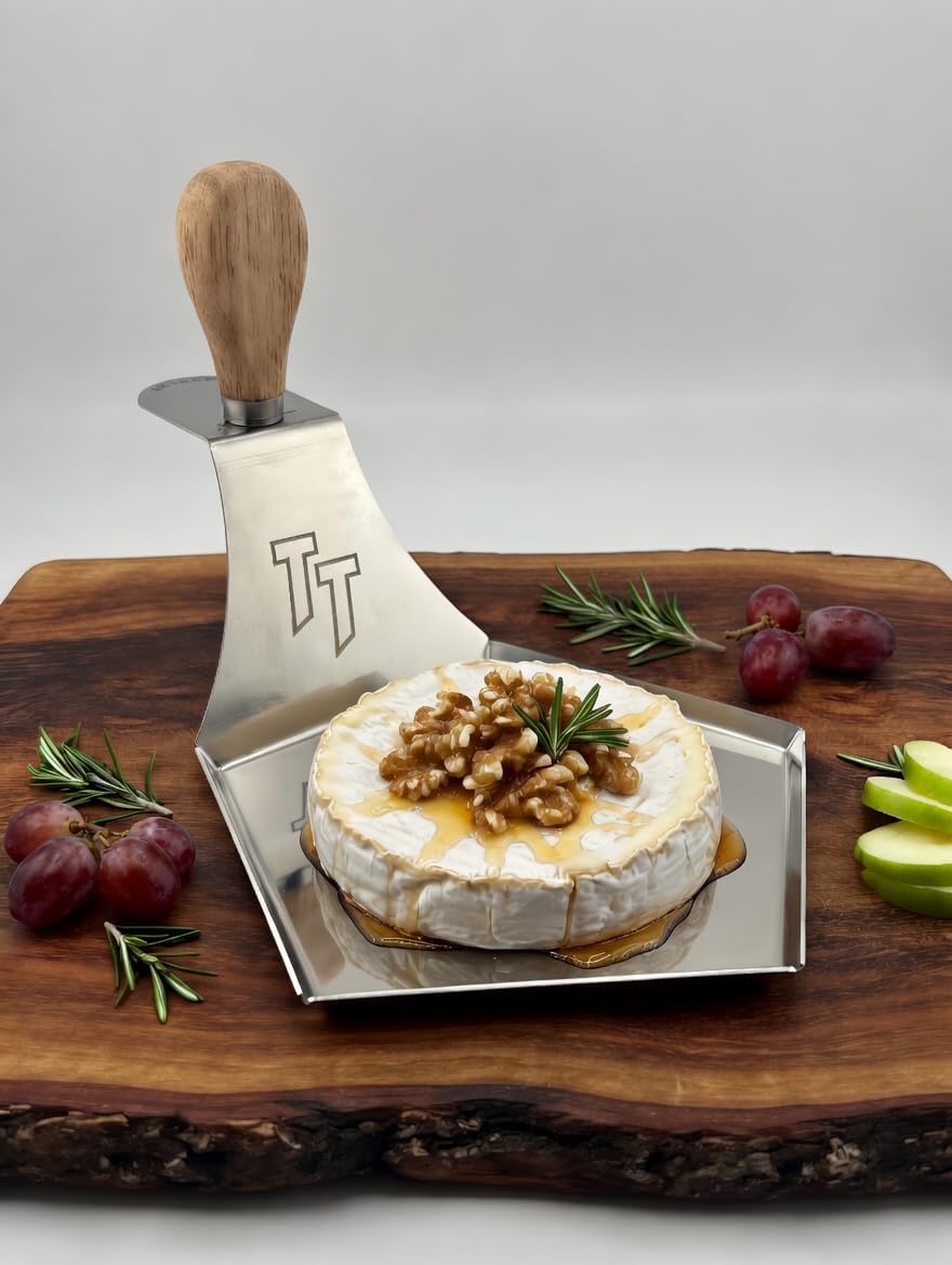 I Cream Cheese Platter with Serving Knife I Easily Smoke Cream Cheese I Perfect for Smoker, Grill, & Oven I Dishwasher Safe I Made in USA I 1 Platter