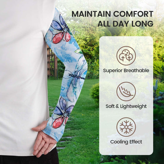 Gardening Sleeves for Women Sun Protection Cooling Arm Sleeves | Breathable Anti-Scratch Protective Sleeves Outdoor Sports