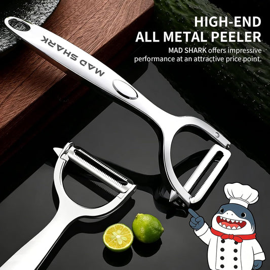 Vegetable Peeler,Ultra Sharp Y Serrated Blade Peelers for Kitchen | Y Shaped Peeler Rust-proof Stainless Steel,Non-slip Ergonomic Grip,Easy Clean for carrots, potatoes, apples, fruits & veggies