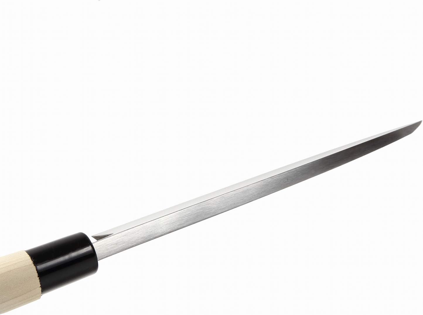 Japanese Sushi Fillet Best Sharp Kitchen Chef Knife Kigami(Yellow Steel)-No.2 D-Shape Magnolia Wood Handle, Deba 8.3-inch (210mm)
