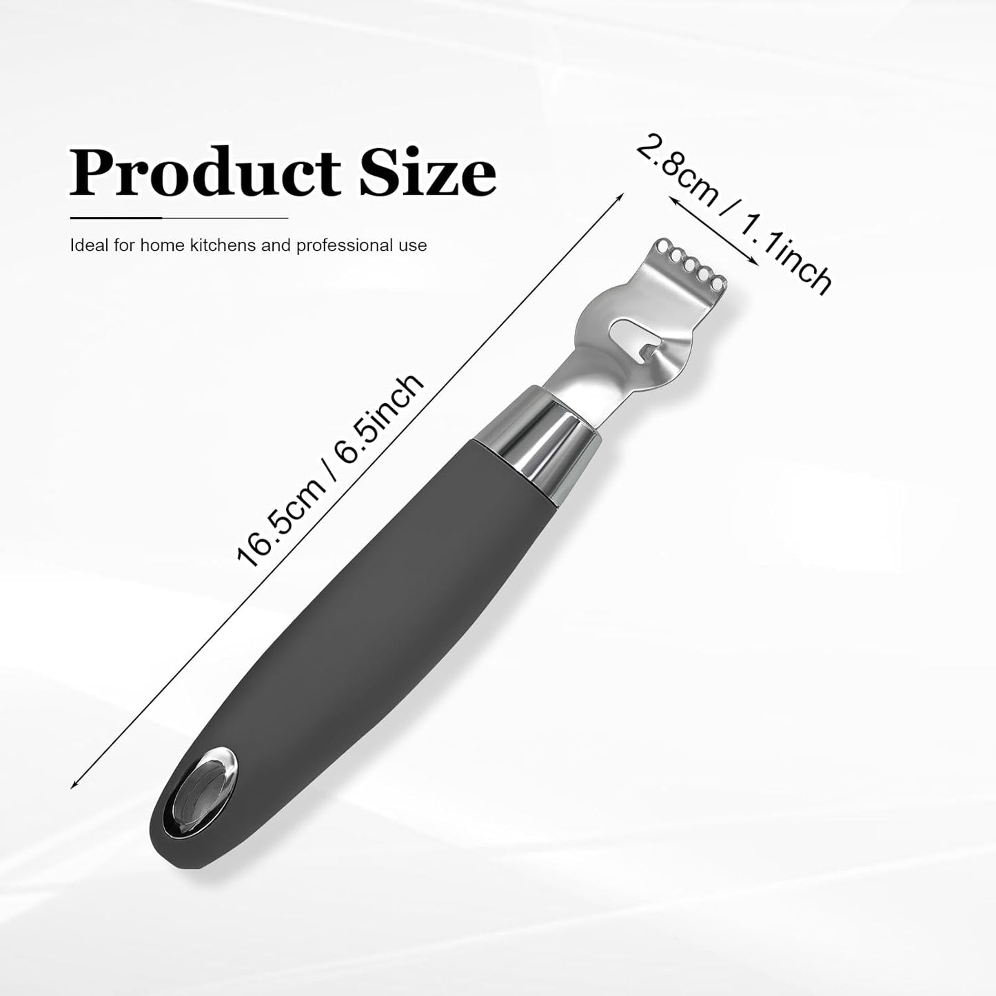 Channel Knife for Cocktails, Lemon Twist Tool and Citrus Peeler, Orange Peeler for Old Fashioned, Stainless Steel Bar Peeler with Walnut Handle for Home Bar Garnishes