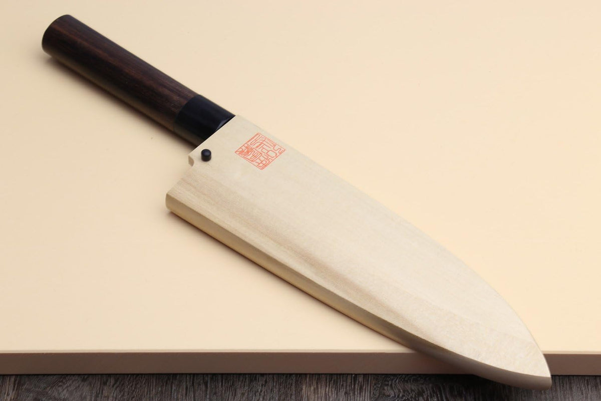 Yoshihiro Shiroko High Carbon Steel Kasumi Deba Shitan Handle Japanese Fillet Butcher Chefs Knife 7