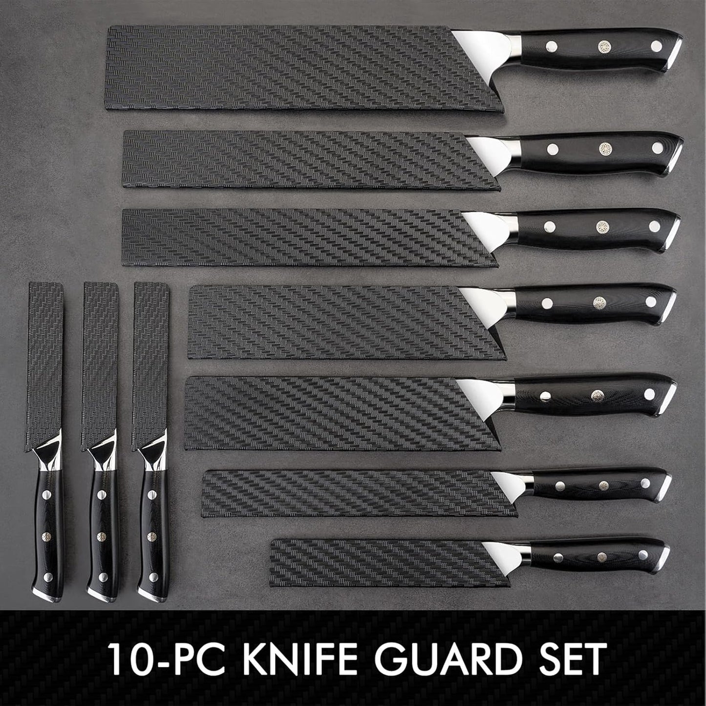 10-Piece Kitchen Knife Edge Guard Set Anti-Slip BPA-Free