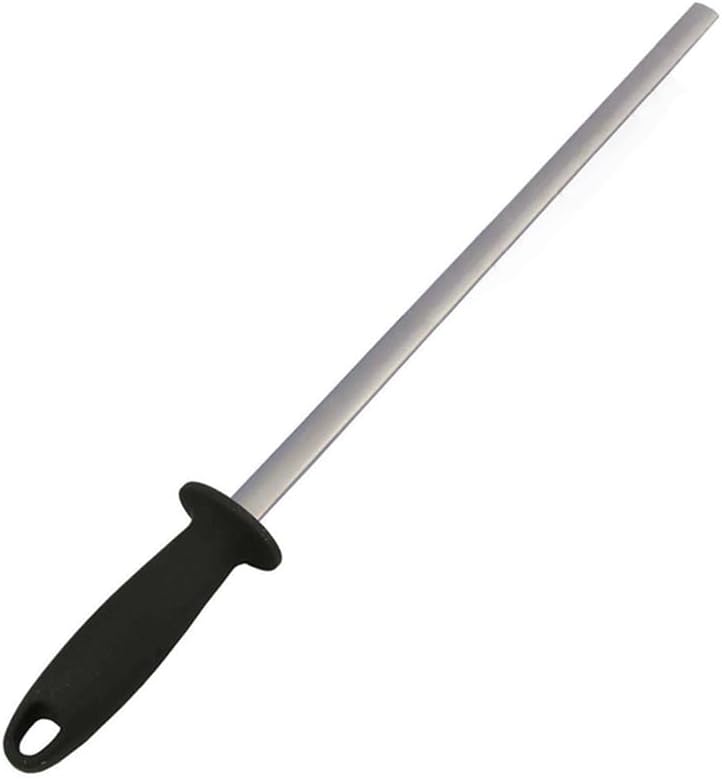 5 Inch Diamond Knife Sharpening Steel Rod, Professional Kitchen Diamond Knife Blade Sharpener Rod Stick, Knife Honer Steel for Honing Knife Blades, Chef Knives and Shears