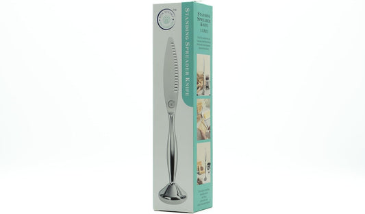 Standing Knife Curler Stainless Steel Butter Spreader for Jam, Jelly, Marmalade, Condiment, Cheese, Pate - Ergonomic