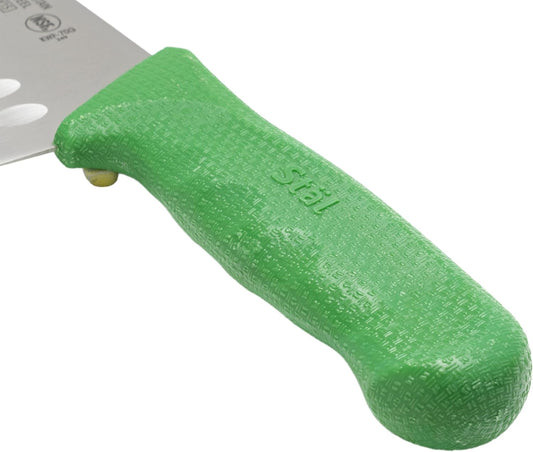 7" High Carbon Steel Japanese Santoku Chef Knife, Green