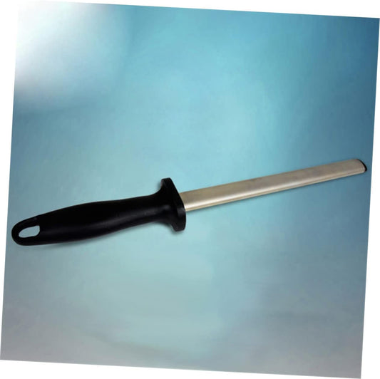 Diamond Carbon Steel Sharpening Rod Honing Tool with Ergonomic Rubber Handle for Kitchen and Outdoor Use Efficient Sharpener Stick for Precision Knife Maintenance