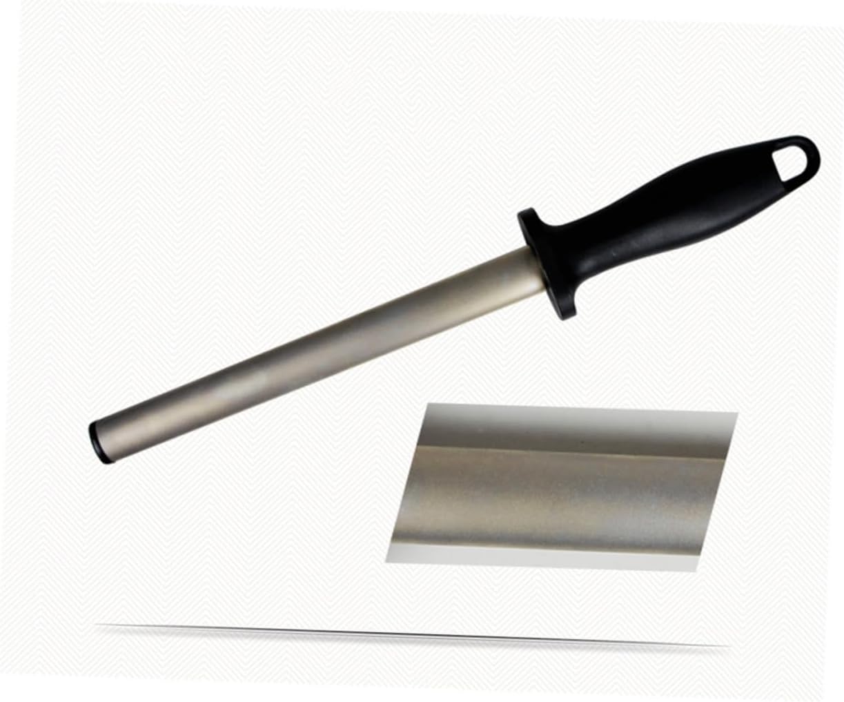 Diamond Carbon Steel Sharpening Rod Honing Tool with Ergonomic Rubber Handle for Kitchen and Outdoor Use Efficient Sharpener Stick for Precision Knife Maintenance