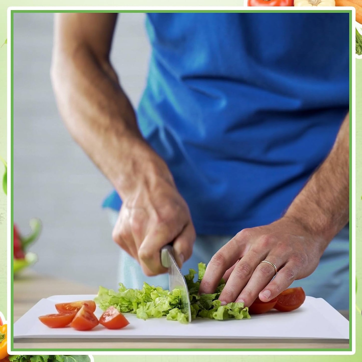 120 Count 3 Size Disposable Cutting Board Sheets Bulk Flexible Plastic Cutting Mat 15" x 11", 13" x 10" and 11" x 9" Assorted Sizes Chopping Boards for Kitchen and Commercial Use