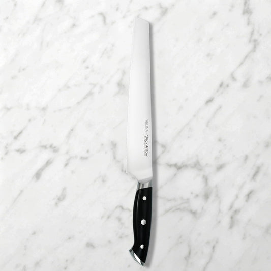 10” Bread Knife – German Steel for Home Bakers, Serrated | Perfect for sourdough, homemade bread and artisan loaves. Dishwasher safe, hand wash recommended. Gift box included.