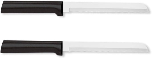 Rada Cutlery 6" Bread Knife (W236), Stainless Steel Serrated Blade, Black Handle