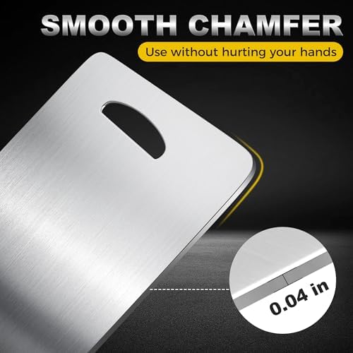 URMONA 3 PCS 304 Stainless Steel Cutting Board For Kitchen, Non-Staining&Odor-Free, Burr-Free Edges, Dishwasher Safe, Non Toxic Cutting Board(S+M+L)