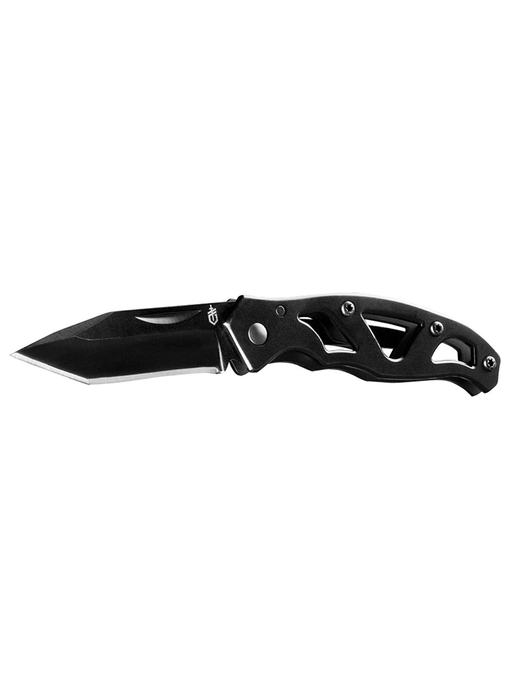 Gerber Gear Paraframe I EDC Folding Pocket Knife, 3" Serrated Edge with Safety Frame Lock, Stainless Steel, Grey