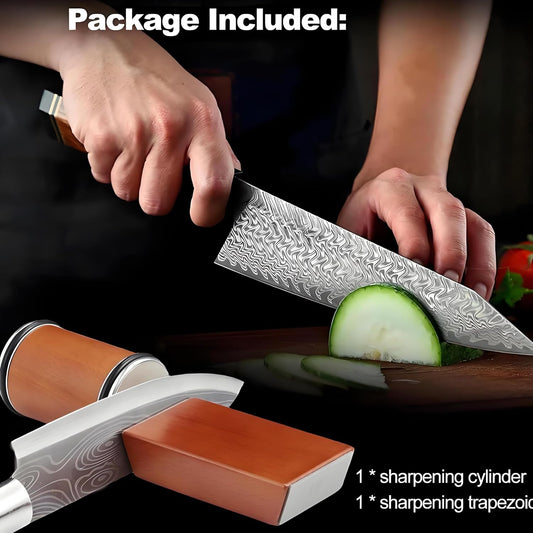 Rolling Knife Sharpener Kit with Diamond Whetstone | For Home Kitchen, Restaurant Kitchen, Outdoor, Magnetic