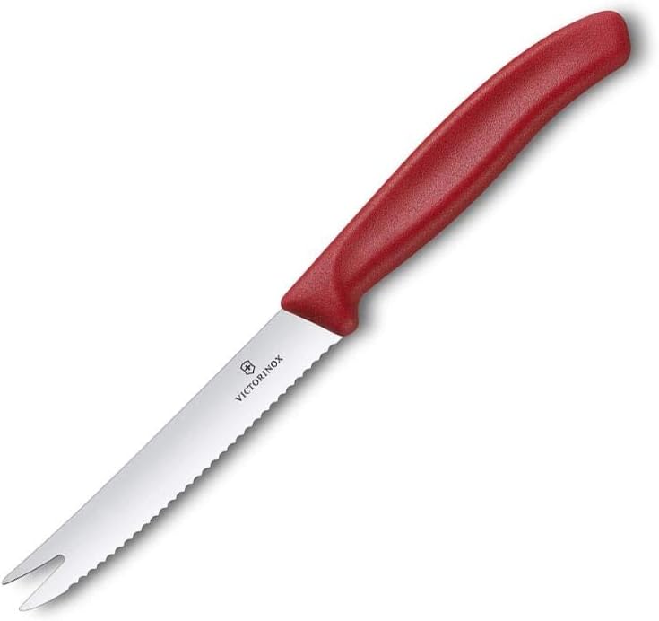 Victorinox Swiss Classic Cheese and Sausage Paring Knife, 4.3 inches, Black (6.7863)