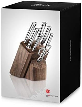 Cangshan N1 Series 6-Piece German Steel Forged Knife Block Set, Walnut Block