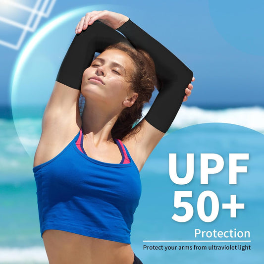 UV Sun Protection Arm Sleeves for Men & Women,UPF 50 Cooling Sports Sleeve