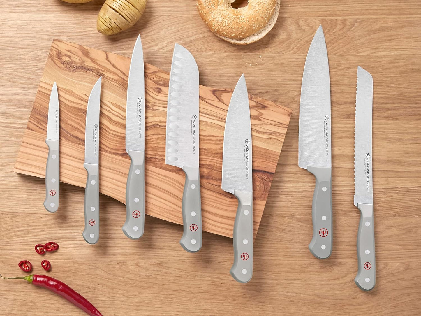 WÜSTHOF Gourmet White 4-Piece Steak Knife Set