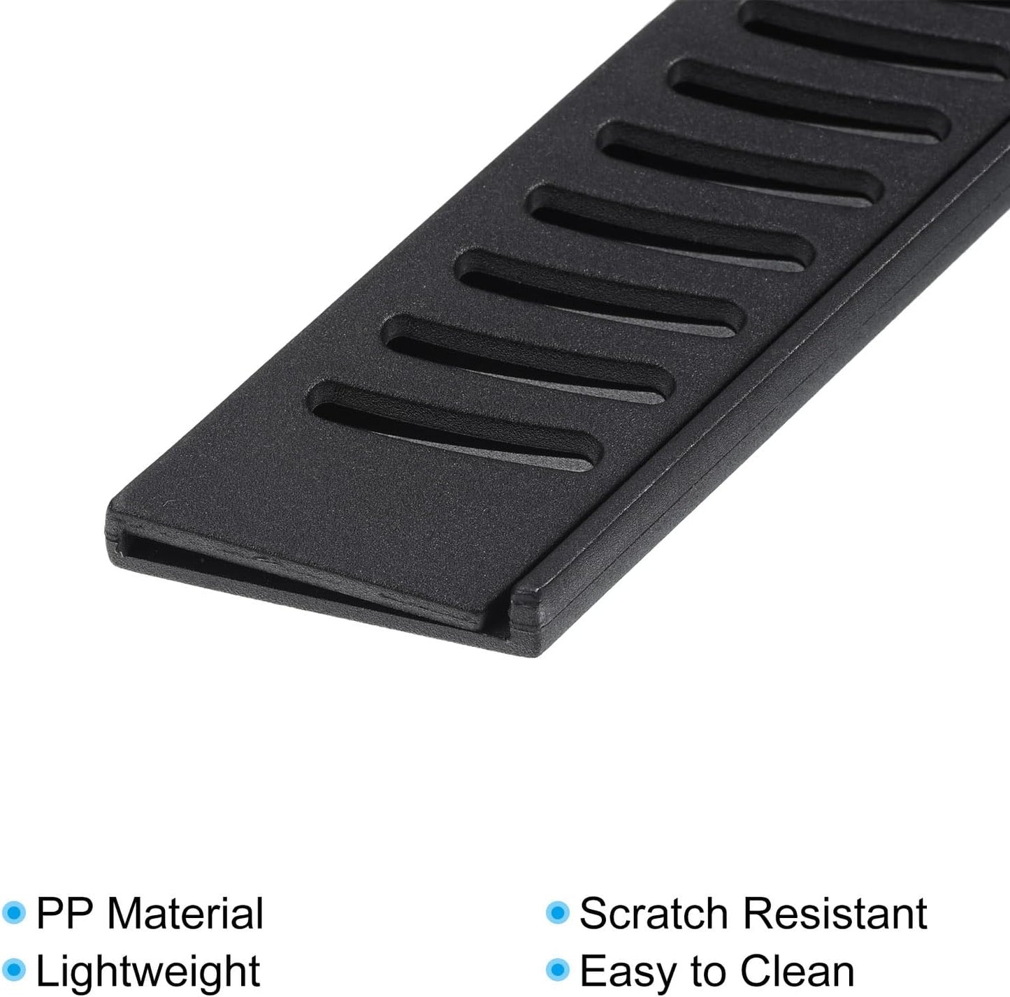 PP Safety Knife Cover Sleeves for 5" Utility Knife, 2 Pack Knives Edge Guard Blade Protector Universal Knife Sheath for Kitchen, Black