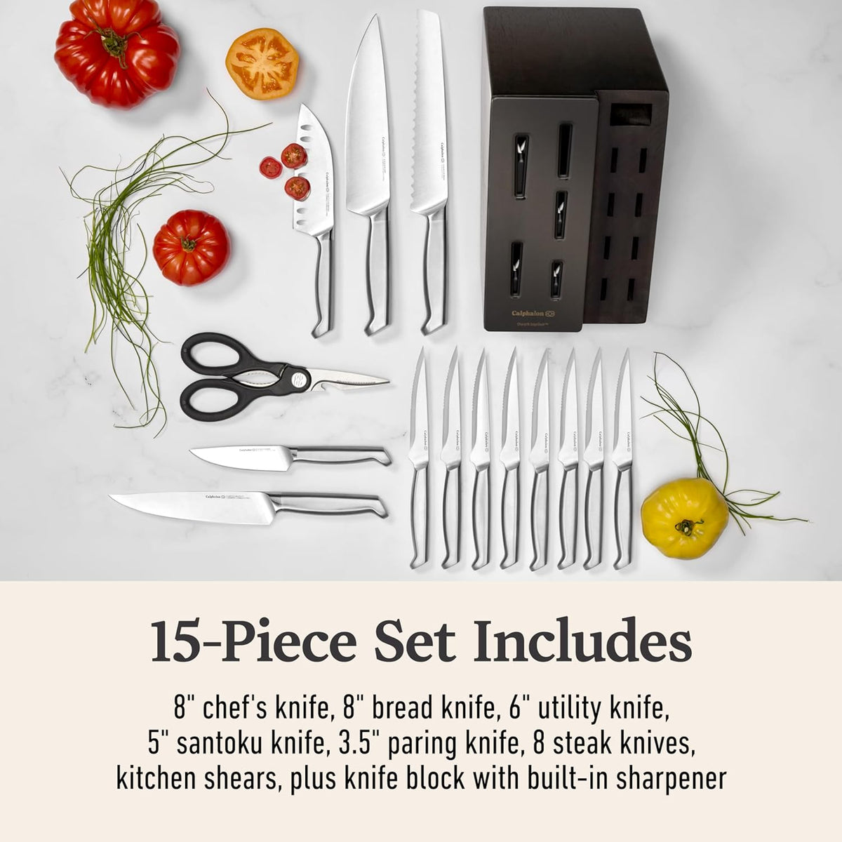 Premier ® 15-Piece Knife Set with SharpIN™ Edgetech